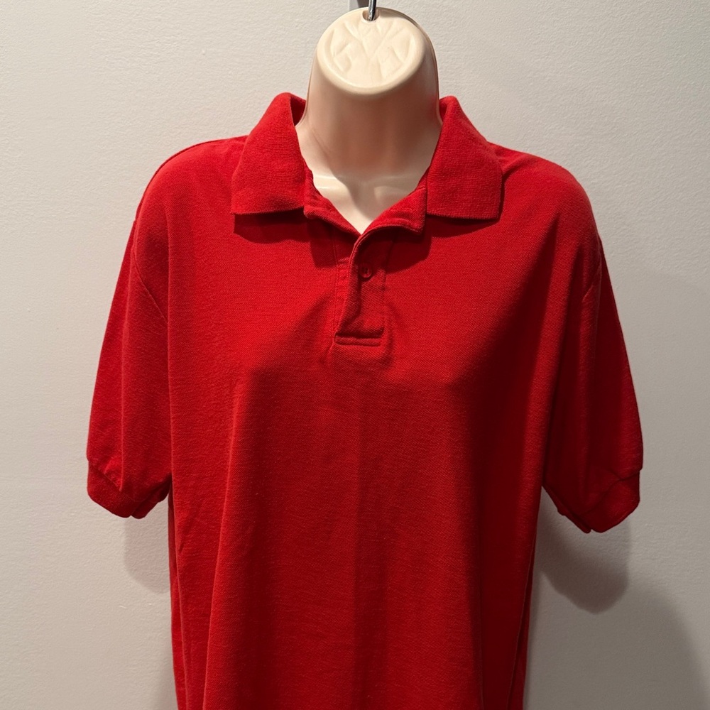 Vintage Levi’s Red Polo Shirt Men’s Medium Y2K Retro Streetwear